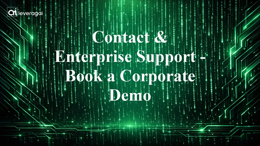 Contact & Enterprise Support - Book a Corporate Demo Banner