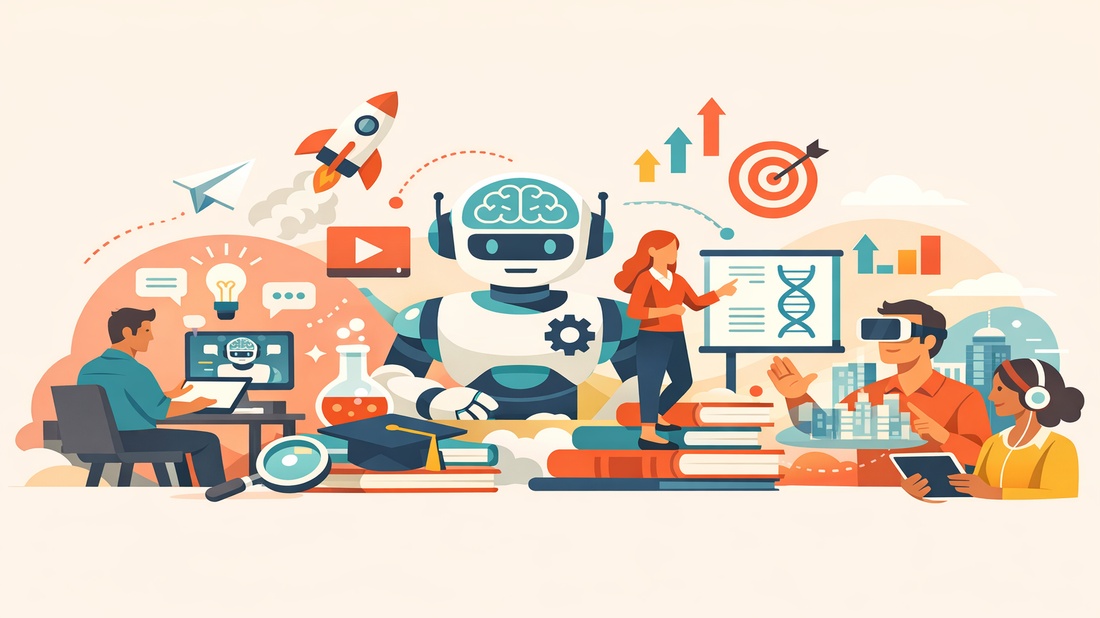 Generative AI in Education: 10 Use Cases Transforming Corporate and Academic Learning Banner