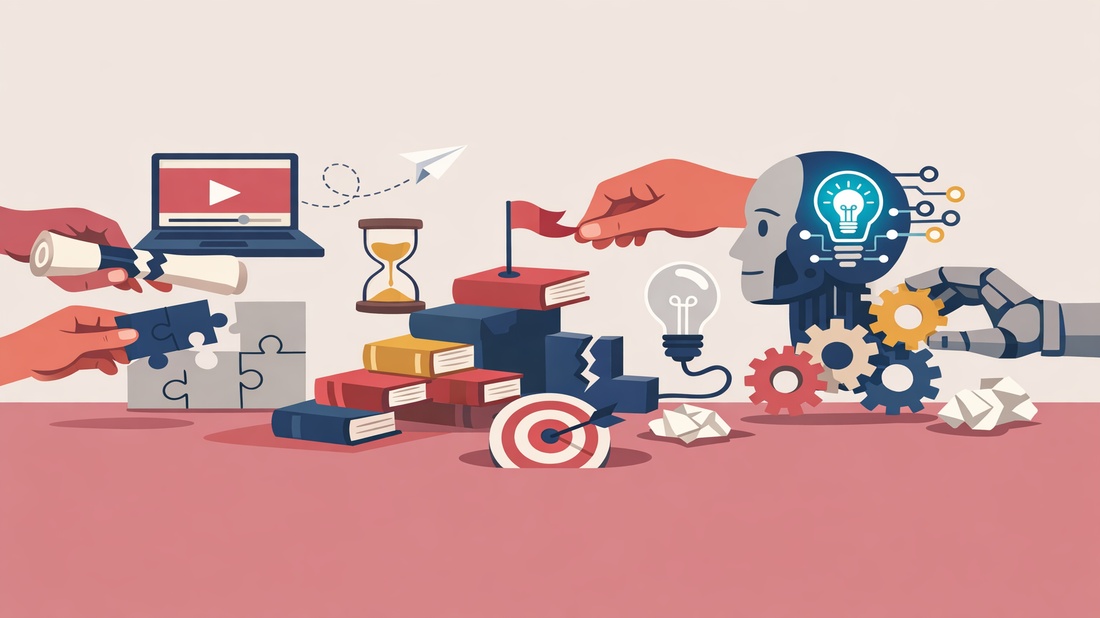Upskilling Is Broken: Why 87% of Online Courses Get Abandoned (And the AI Fix) Banner