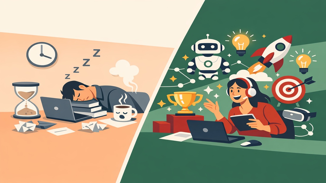 Upskilling Doesn't Have to Suck: How AI Turns Boring Training into Addictive Learning Banner