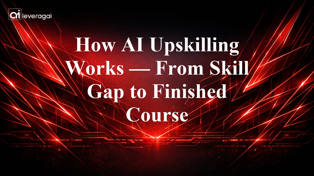 How AI Upskilling Works — From Skill Gap to Finished Course Banner